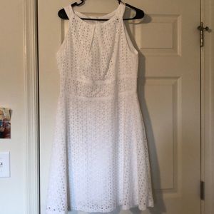 White eyelet dress